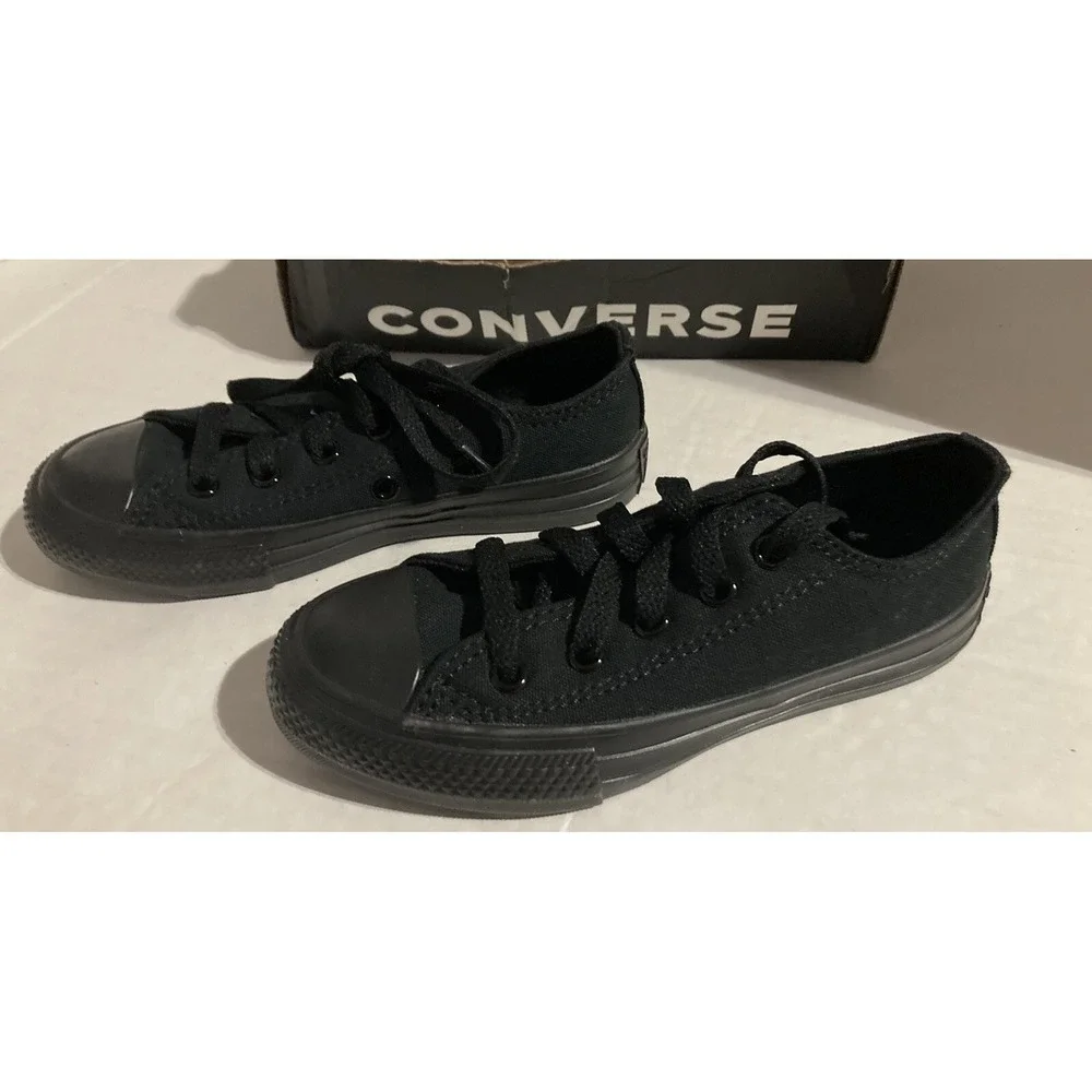 Converse All Star Boys 11 Little Kids Low Top Shoes 314786F Black j323